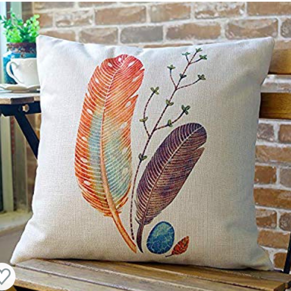 Set of 6 Cushion Covers - feathers - Bohemian chic - Picture 4 of 8